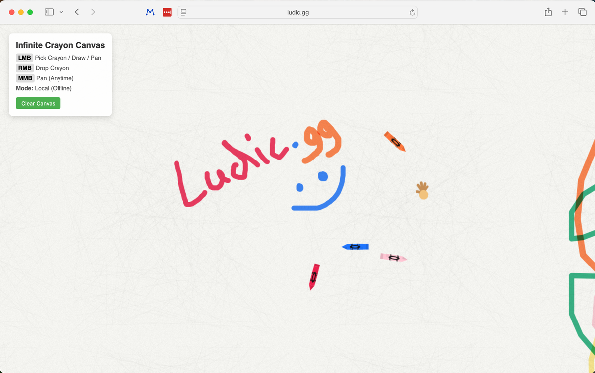 Infinite Crayon Canvas